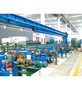 Steel pipe weighing and length measuring assembly line